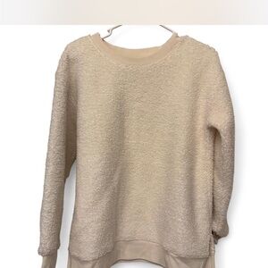 LOFT Cream Crewneck Sweater Soft Knit